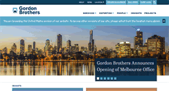 Desktop Screenshot of gordonbrothers.com